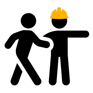 Screenshot of Fire Door Installation mock test with multiple-choice health and safety questions