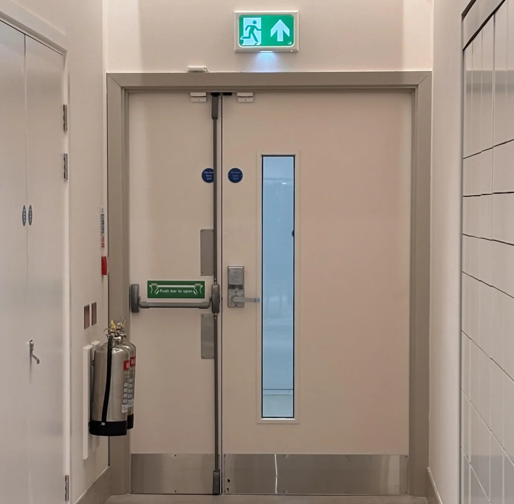 Emergency Lighting Sign As Part Of An Emergency Lighting System