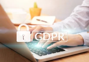 Image of worker carrying out IT tasks inline with GDPR