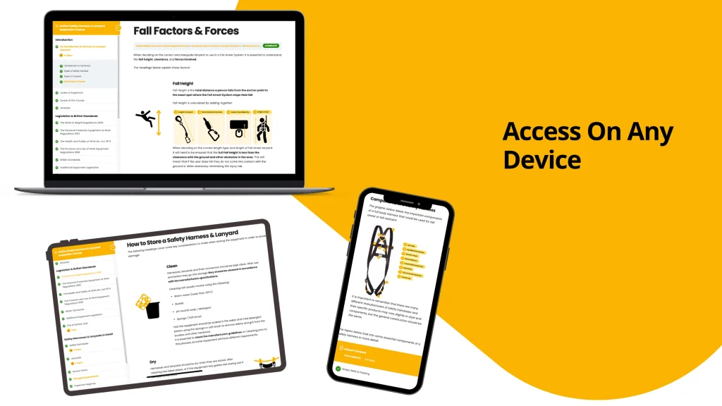 Sample Harness Inspection Course Pages