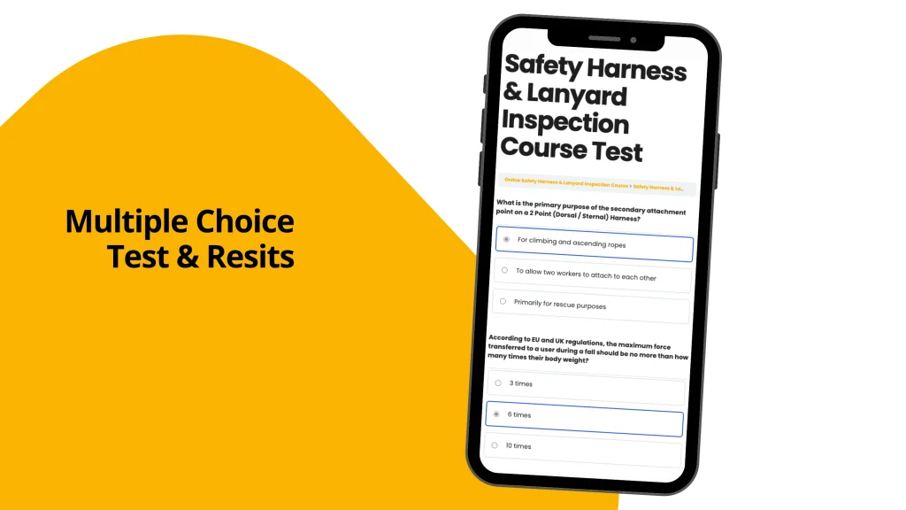 Sample Harness Inspection Course Pages