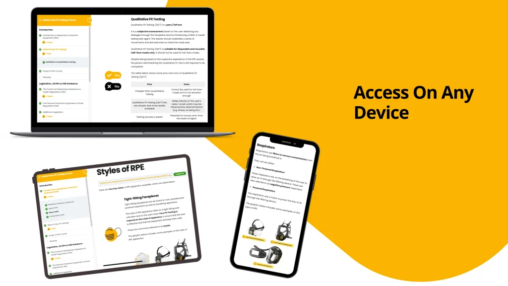 Sample Harness Inspection Course Pages