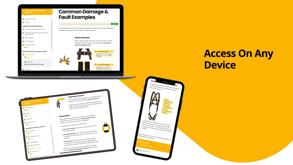 Sample Harness Inspection Course Pages