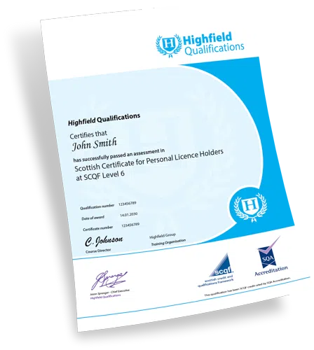 Sample APLH Certificate