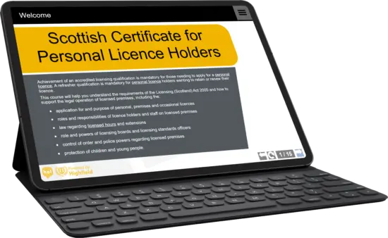 Sample of SCPLH course content