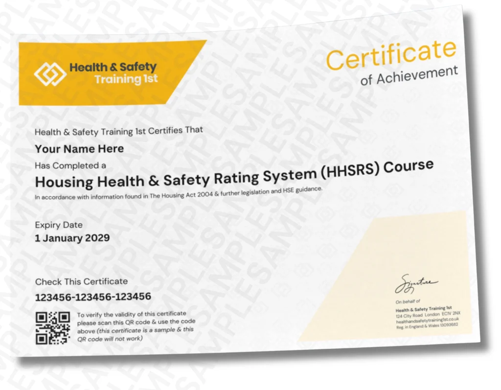 Sample fire door inspection certificate