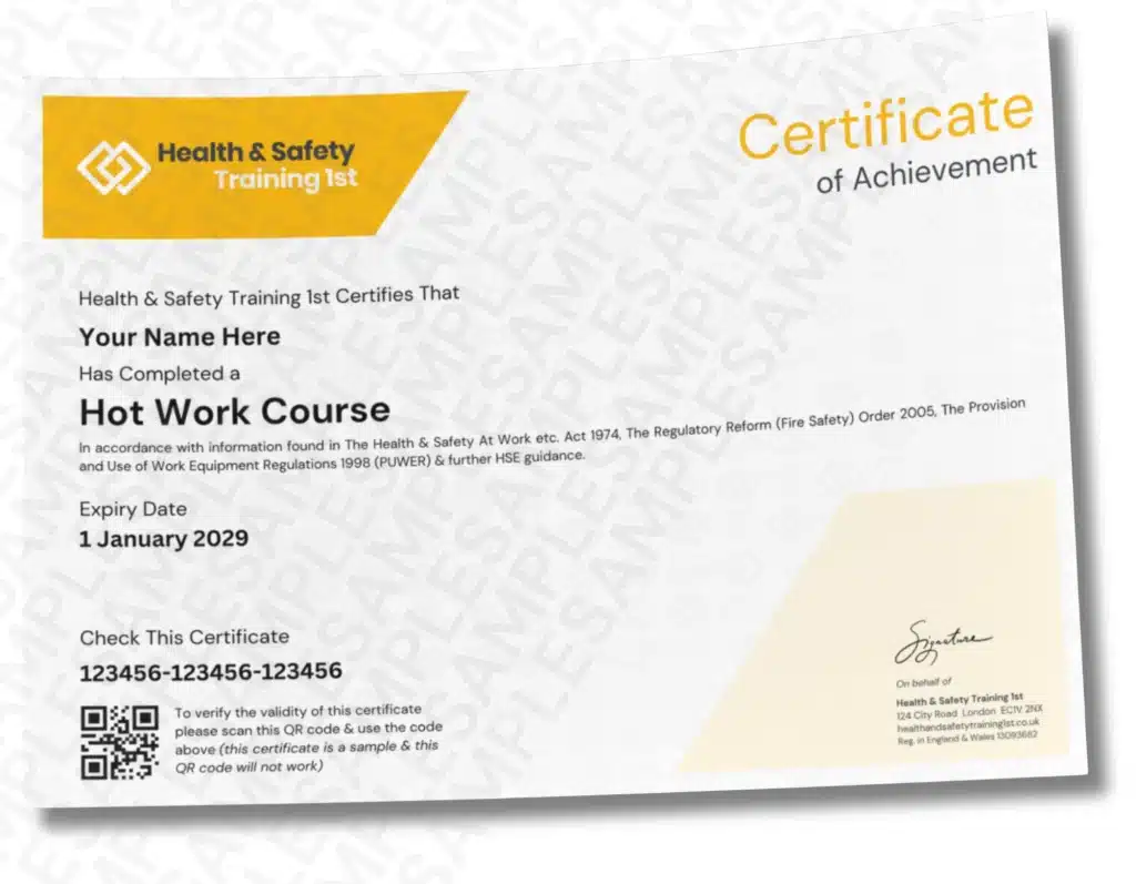 Sample Harness & Lanyard Inspection Certificate
