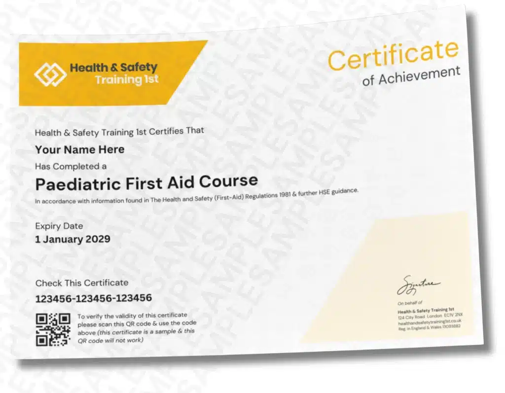 Sample fire door inspection certificate