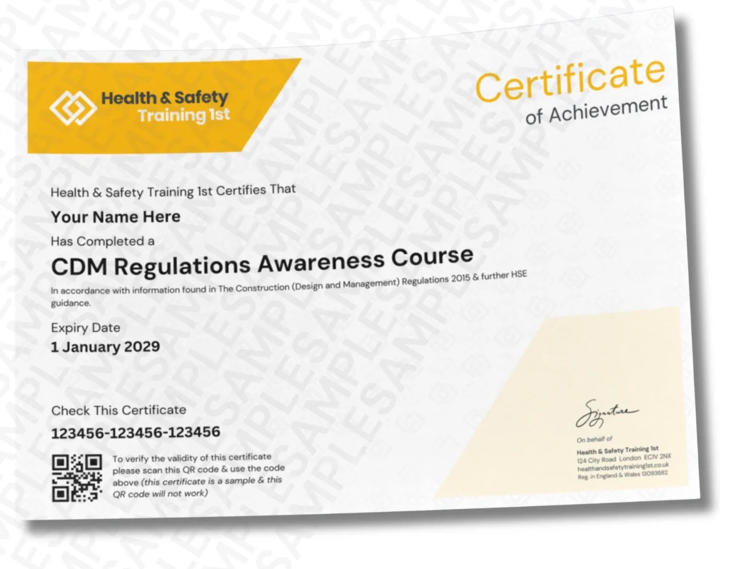 Sample CDM Digital Certificate