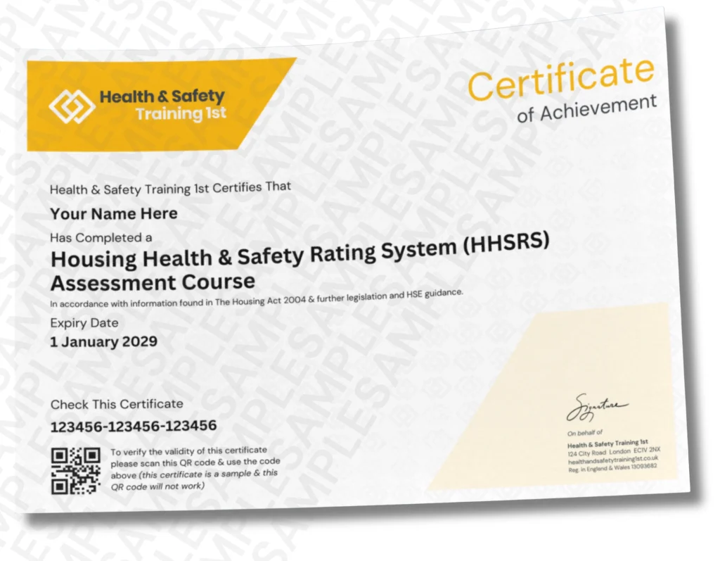 Sample fire door inspection certificate