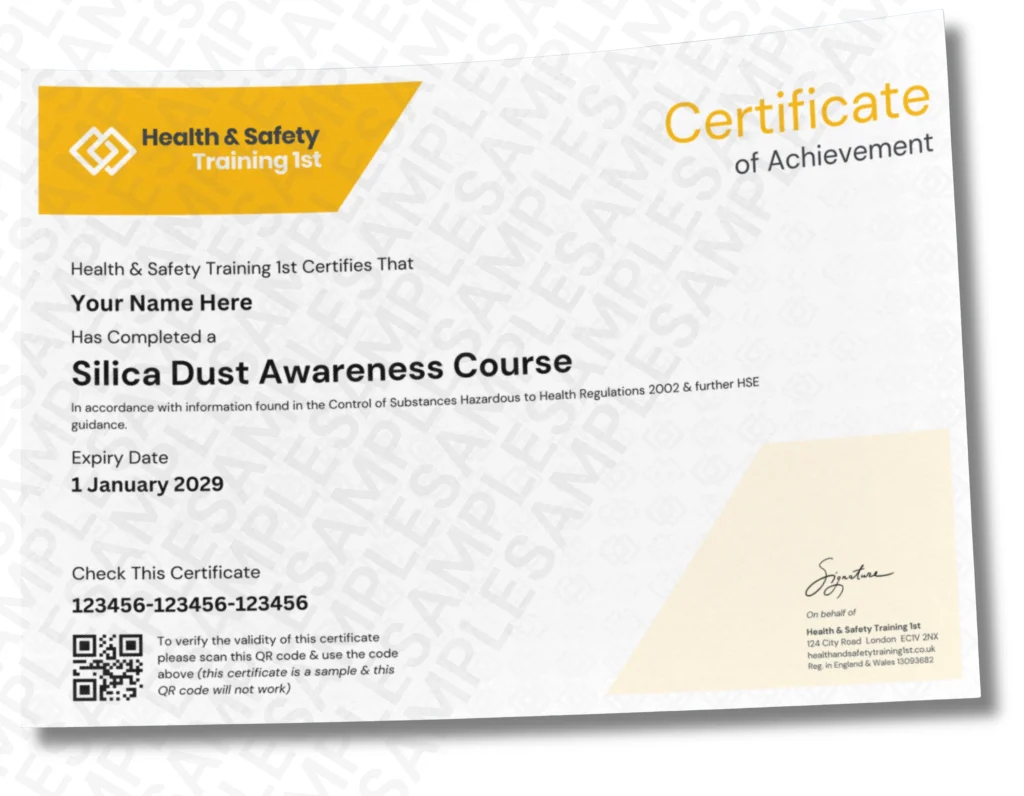 Sample fire door inspection certificate