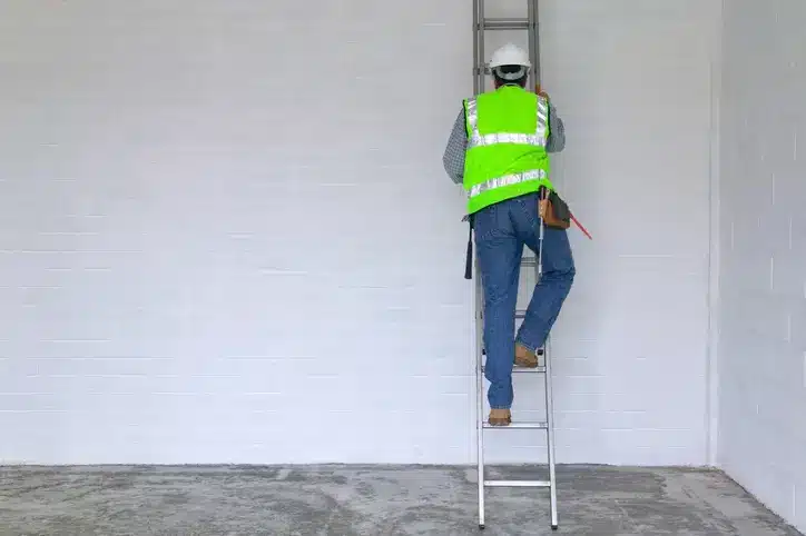 Ladder inspection being carried out